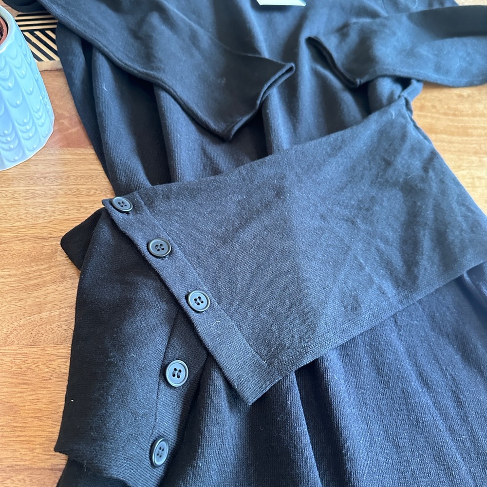 Zara Sash Knit MIDI Dress - NWT Small 🖤 - Picture 5 of 9